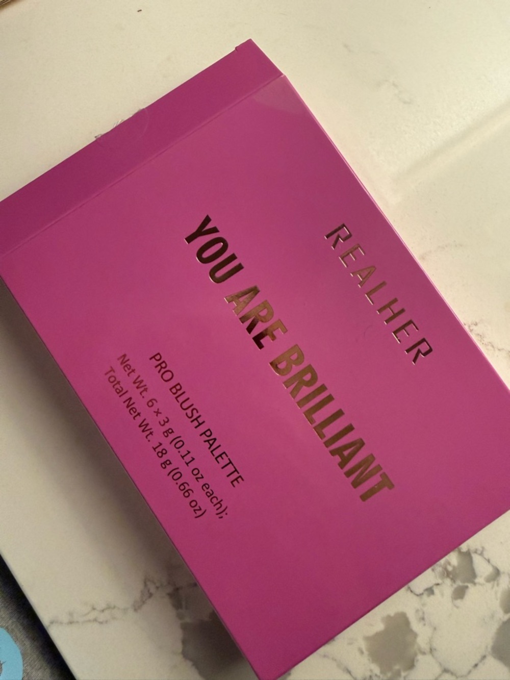 NIB RealHer Pro Blush Palette - Bright Magenta Pink